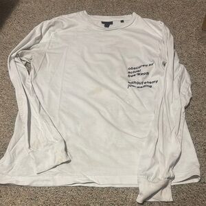 Men's White Long Sleeve Shirt